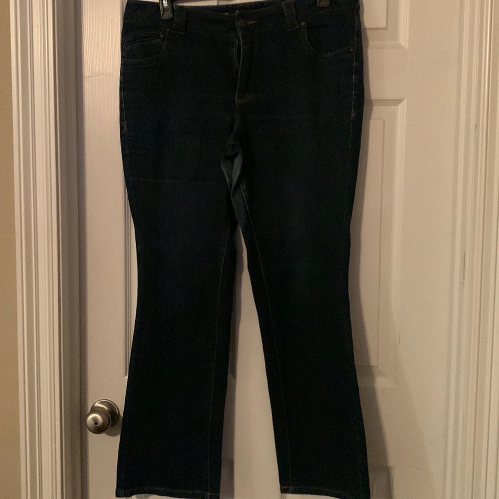 Lane Bryant distinctly boot cut jeans. Barely worn. Size 18 R.
